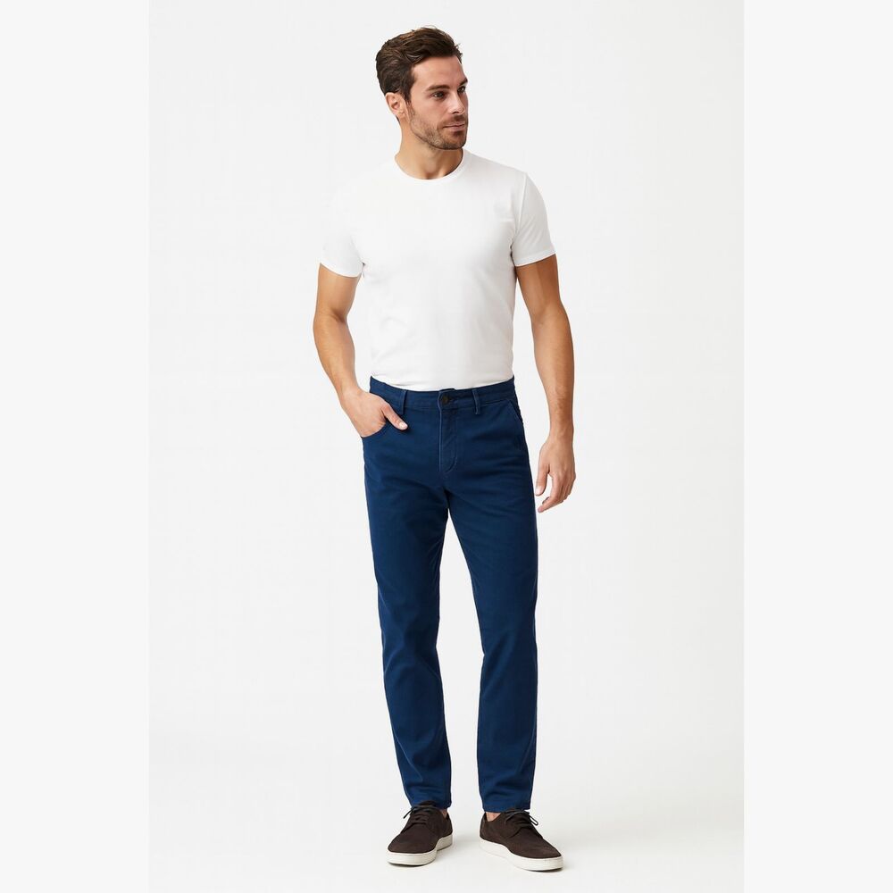 MOTT & BOW Blue Straight Button Fly Denim Jeans Pants     Mens Size 31
